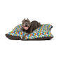 Bespattered Facade Rainbow Sprinkle Donut Indoor Pet Bed