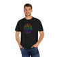 Bespattered Facade Rainbow Brain Line Art Premium Unisex Comfort Colors Garment Dyed 100% Cotton T-Shirt