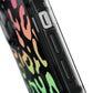 Bespattered Facade Bright Rainbow Leopard MagSafe Clear Impact Case