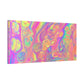 Bespattered Facade Fluid Art Abstract Painting Stretched Matte Canvas Art Prints | Multiple Sizes