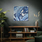Bespattered Facade Fluid Art Abstract Painting Stretched Matte Canvas Art Prints | Multiple Sizes