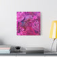 Bespattered Facade Resin Petri Macro Photograph Stretched Matte Canvas Art Prints | Multiple Sizes
