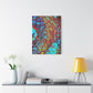 Bespattered Facade Fluid Art Abstract Painting Stretched Matte Canvas Art Prints | Multiple Sizes