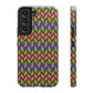 Bespattered Facade Rainbow Chevron Tiles Impact-Resistant Case