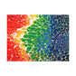 Bespattered Facade Rainbow Seaside Stretched Matte Canvas Art Prints | Multiple Sizes