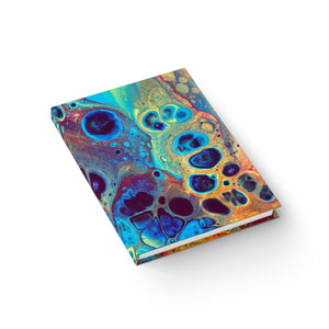 Bespattered Facade Intergalactic Rainbow Hardcover Notebook - Unlined (Blank) Pages