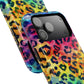 Bespattered Facade Rainbow Watercolor Leopard MagSafe Tough Case