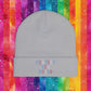 Bespattered Facade Protect the Dolls LGBTQ+ Pride Trans Support Embroidered Knit Beanie