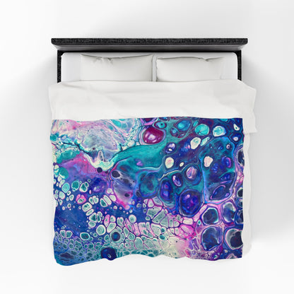 Bespattered Facade Galaxy Velveteen Plush Blanket | 3 Sizes