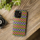 Bespattered Facade Rainbow Chevron Tiles Impact-Resistant Case