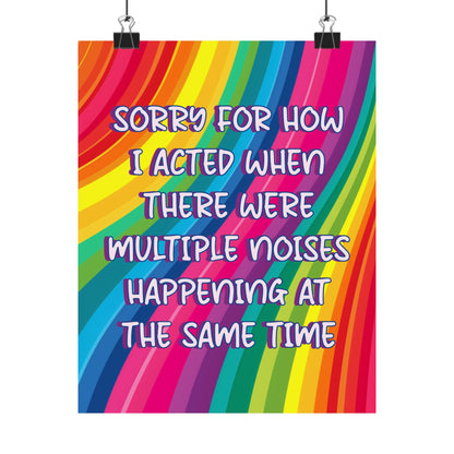 Bespattered Facade "Sorry for my Behavior" Giclée Archival Matte Paper Prints