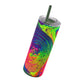 Bespattered Facade Tasty Neons Maars Maker Skinny Matte Tumbler 20oz