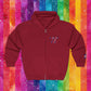 Bespattered Facade Protect the Dolls LGBTQ+ Pride Trans Support Embroidered Full-Zip Hoodie