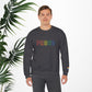 Bespattered Facade Proud Rainbow LGBTQ+ Pride Embroidered Crewneck Sweatshirt