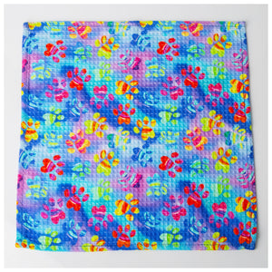 Painted Paws Dish Cloth - Set of 6