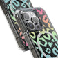 Bespattered Facade Pastel Rainbow Leopard MagSafe Clear Impact Case