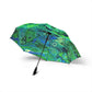 Bespattered Facade Radioactive Foldable Umbrella — Compact Semi-Automatic Rain Parasol