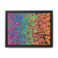 Bespattered Facade Neon Goodness Framed Canvas Art Print | 3 Frame Colors | Multiple Sizes