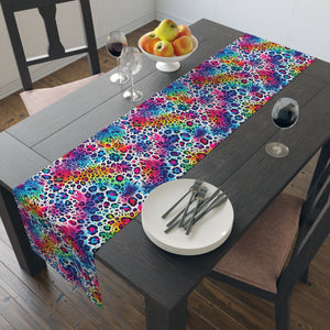 Bespattered Facade Neon Animal Print Table Runner (2 sizes)