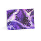 Bespattered Facade Purple Haze Greeting Cards | Sets of 1, 10, 30, or 50