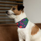 Bespattered Facade Neon Butterfly Pet Bandana Collar