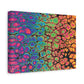 Bespattered Facade Neon Goodness Stretched Matte Canvas Art Prints | Multiple Sizes