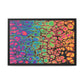 Bespattered Facade Neon Goodness Framed Canvas Art Print | 3 Frame Colors | Multiple Sizes