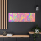 Bespattered Facade Fluid Art Abstract Painting Stretched Matte Canvas Art Prints | Multiple Sizes
