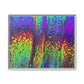 Bespattered Facade Neon Lava Framed Canvas Art Print | 3 Frame Colors | Multiple Sizes