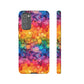 Bespattered Facade Rainbow Ink Circles Tough Case