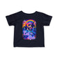 Bespattered Facade Rainbow Eat the Rich Orcas Colorful Retro Infant Fine Jersey Tee