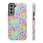 Bespattered Facade Bright Rainbow Leopard Impact-Resistant Case