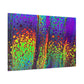 Bespattered Facade Neon Lava Stretched Matte Canvas Art Prints | Multiple Sizes