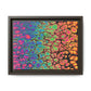 Bespattered Facade Neon Goodness Framed Canvas Art Print | 3 Frame Colors | Multiple Sizes