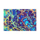 Bespattered Facade Fluid Art Abstract Painting Stretched Matte Canvas Art Prints | Multiple Sizes