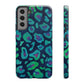 Bespattered Facade Emerald Leopard Impact-Resistant Case