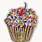 Cupcake Sticker