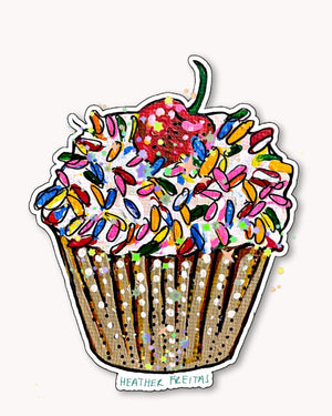Cupcake Sticker