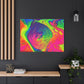 Bespattered Facade Fluid Art Abstract Painting Stretched Matte Canvas Art Prints | Multiple Sizes