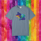 Bespattered Facade Rainbow Ally Gator Colorful LGBTQ+ Pride Premium Unisex Comfort Colors Garment Dyed 100% Cotton T-Shirt