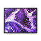 Bespattered Facade Purple Haze Framed Canvas Art Print | 3 Frame Colors | Multiple Sizes