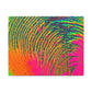 Bespattered Facade Neon Puddle Stretched Matte Canvas Art Prints | Multiple Sizes