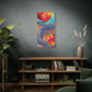 Bespattered Facade Fluid Art Abstract Painting Stretched Matte Canvas Art Prints | Multiple Sizes