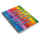 Bespattered Facade Rainbow "Octopus" Spiral Notebook - Lined Pages