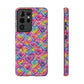 Bespattered Facade Rainbow Graffiti Hearts Impact-Resistant Case