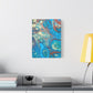 Bespattered Facade Fluid Art Abstract Painting Stretched Matte Canvas Art Prints | Multiple Sizes
