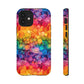 Bespattered Facade Rainbow Ink Circles Tough Case