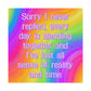 Bespattered Facade "Sorry I Never Replied" Giclée Archival Matte Paper Prints