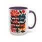 "Come with Me and You'll See..." Rainbow Flowers Mug | Eight Colors | 11oz or 15oz