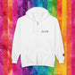 Bespattered Facade Rainbow Proud LGBTQ+ Pride Embroidered Full-Zip Hoodie